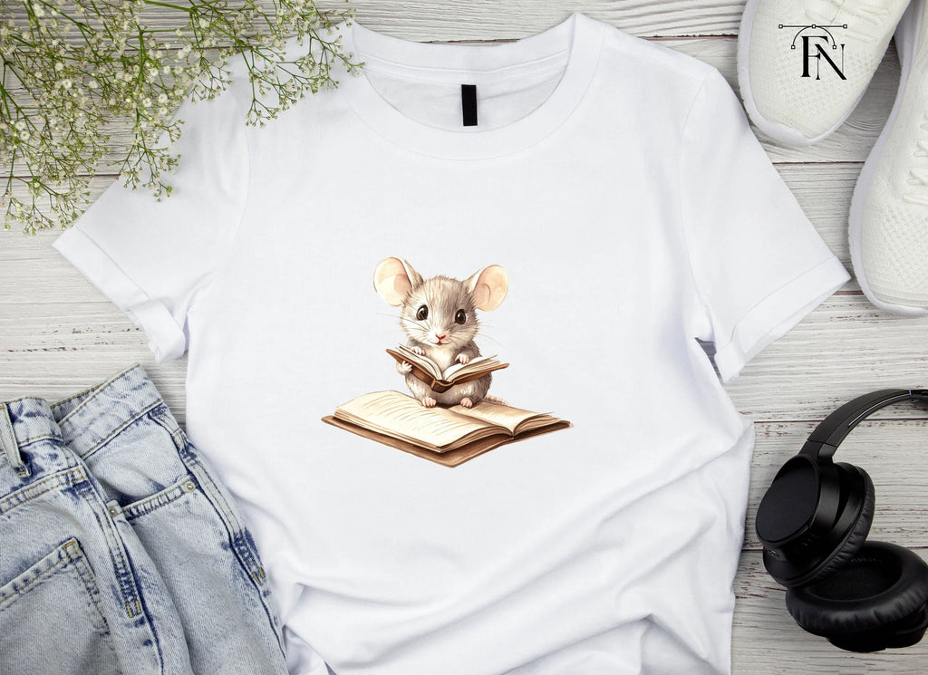 Studious Mice with Books Clipart Bundle