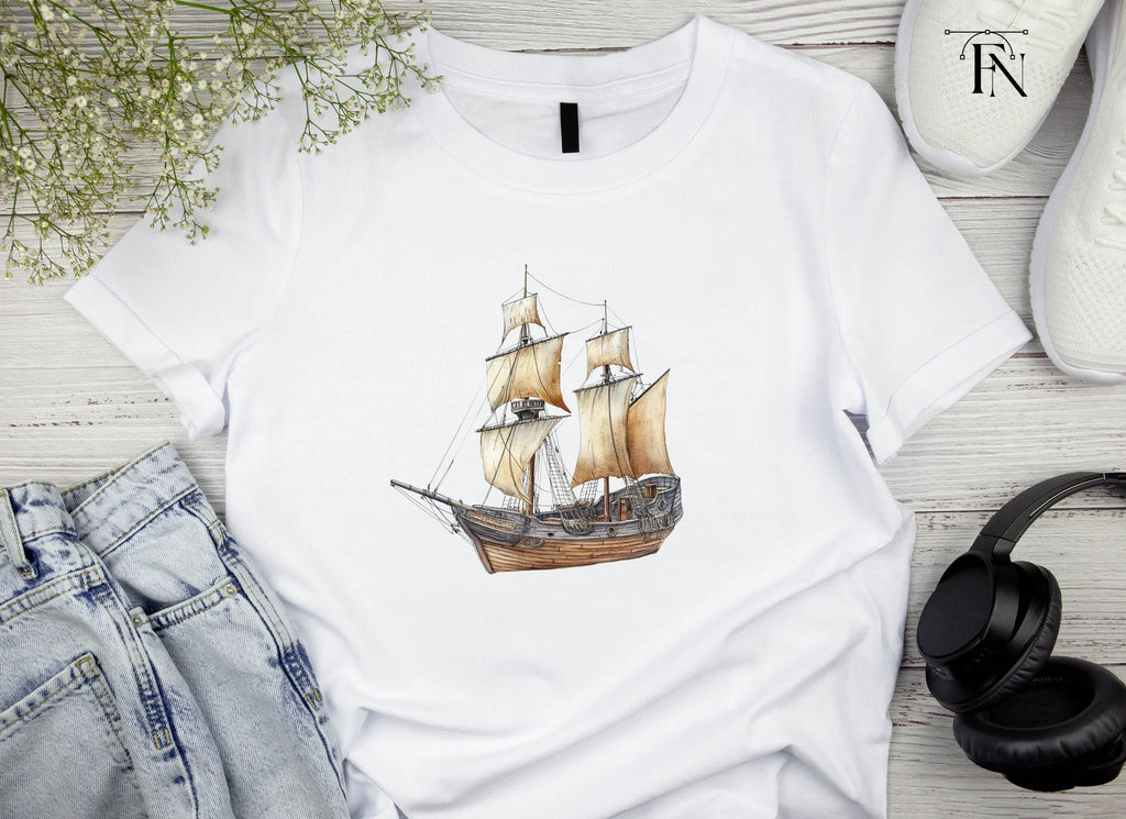 Antique Sailing Ship Clipart Bundle