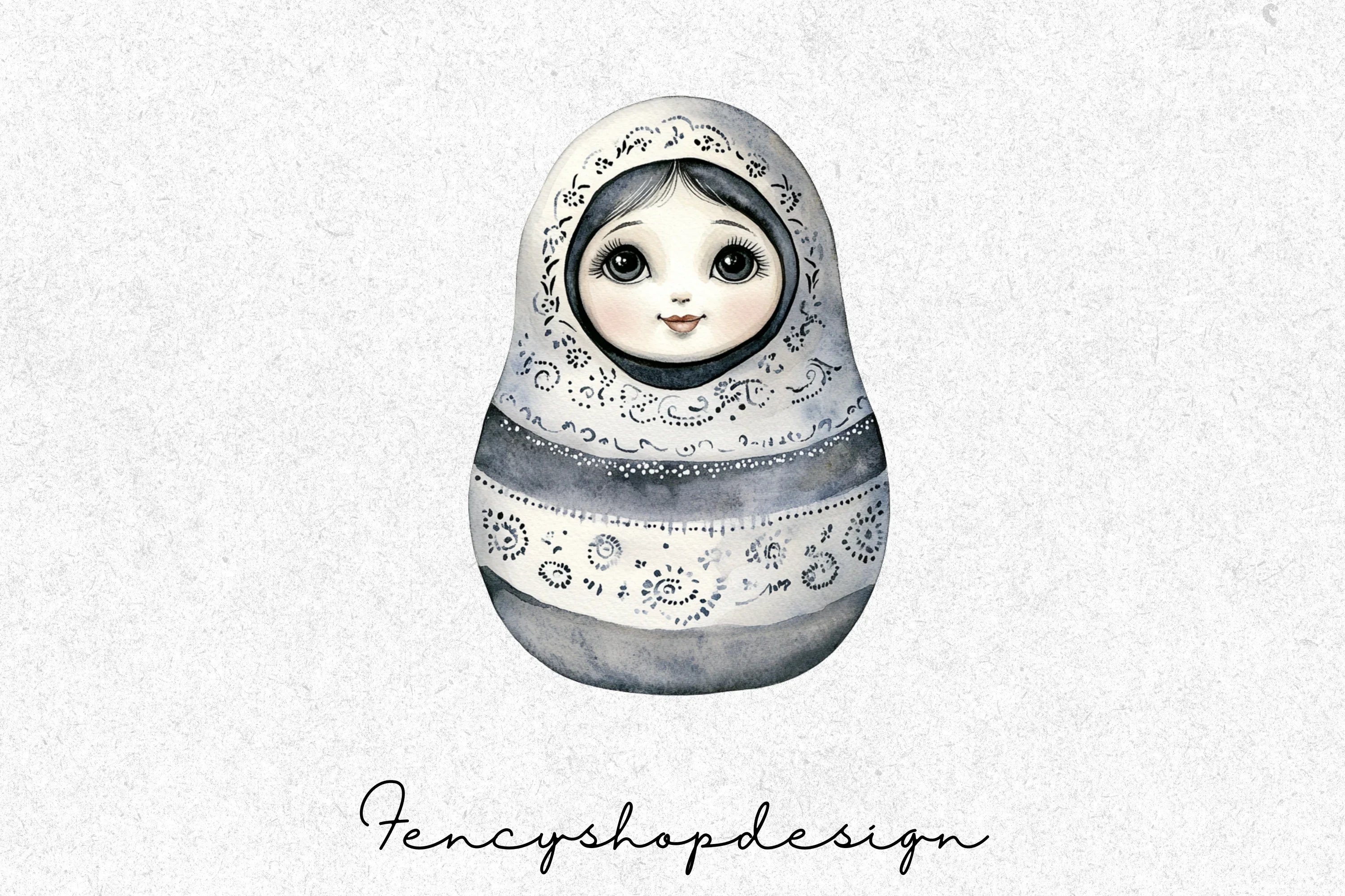 Matryoshka Penguins Clipart Bundle