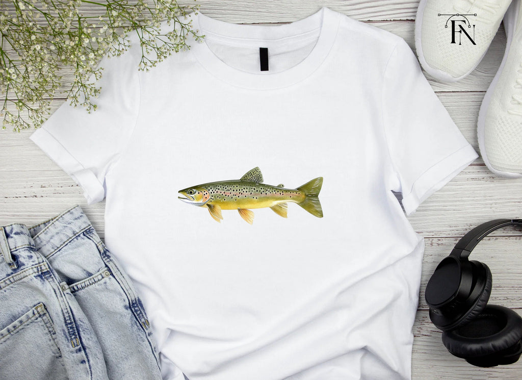 Realistic Brown Trout Fish Clipart Bundle