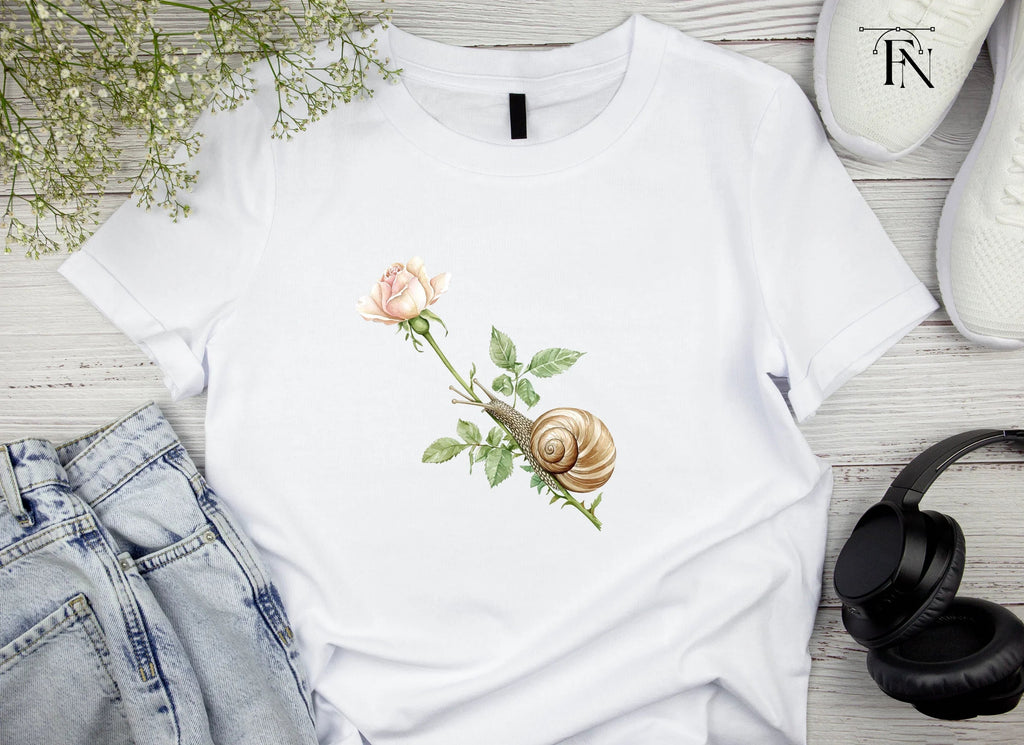 Snails and Flowers Clipart Bundle