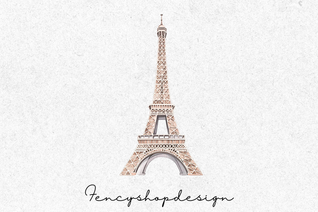 Eiffel Tower Clipart Bundle
