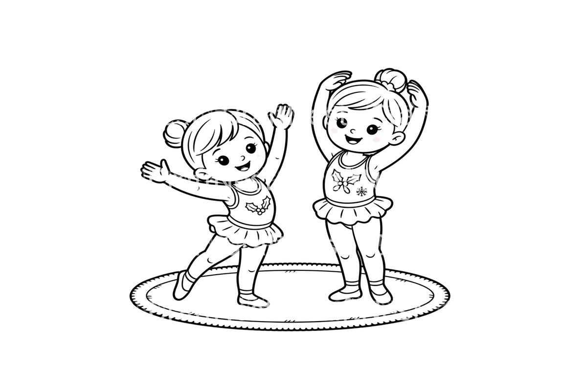 Christmas Ballerina Friends Coloring Books