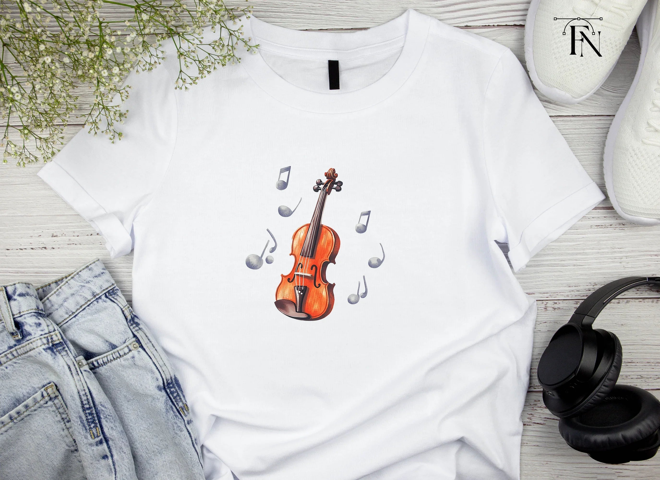 Elegant Violin Clipart Bundle