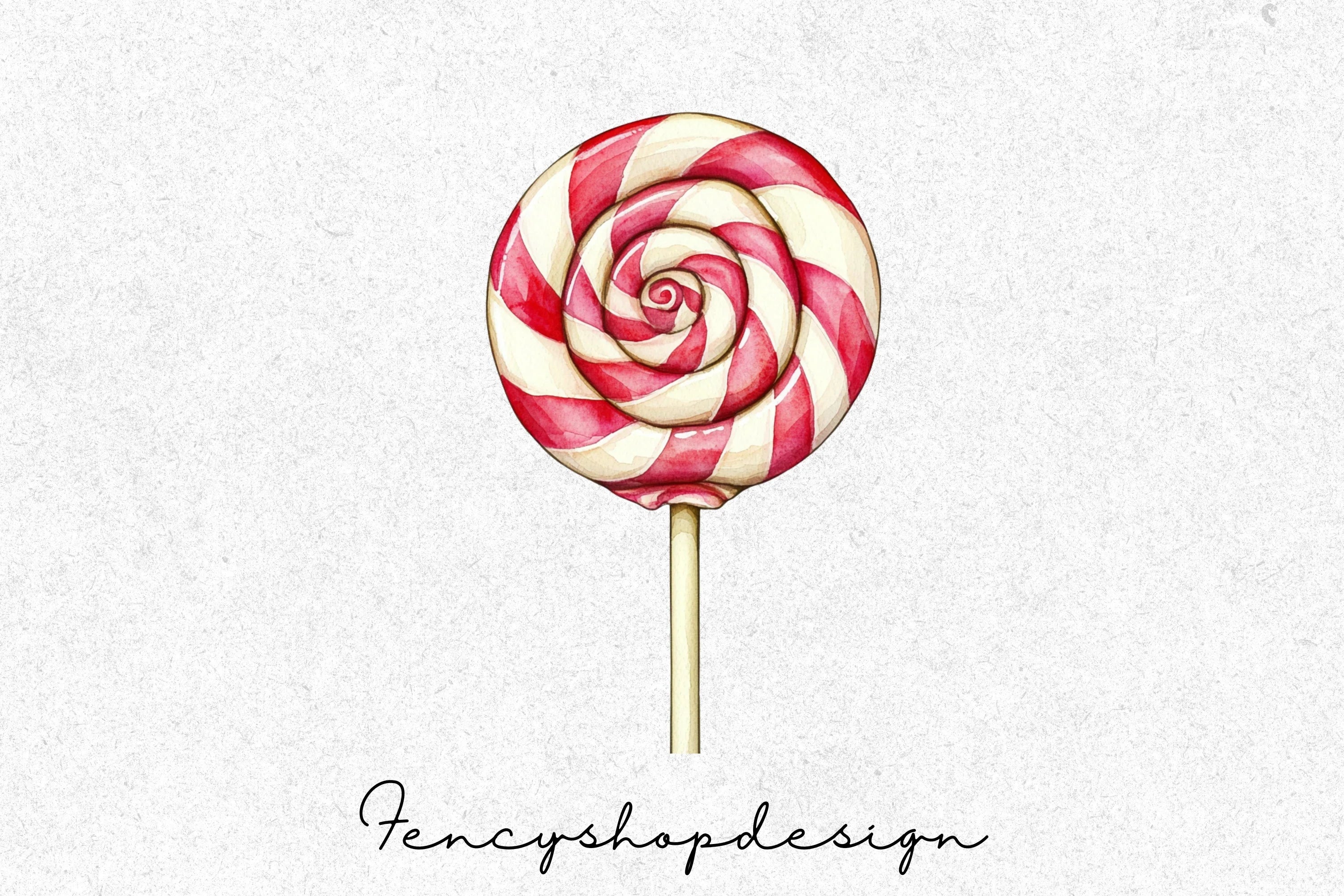 Sweet Swirl Lollipop Clipart Bundle