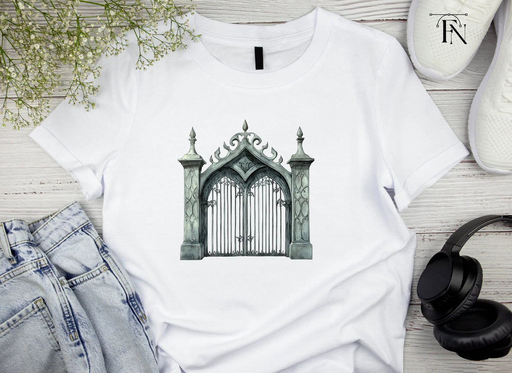 Vintage Cemetery Gate Clipart Bundle