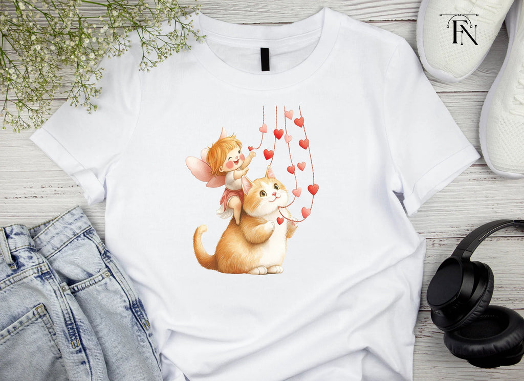 Cute Cupid Cats Valentine's Day Clipart Bundle