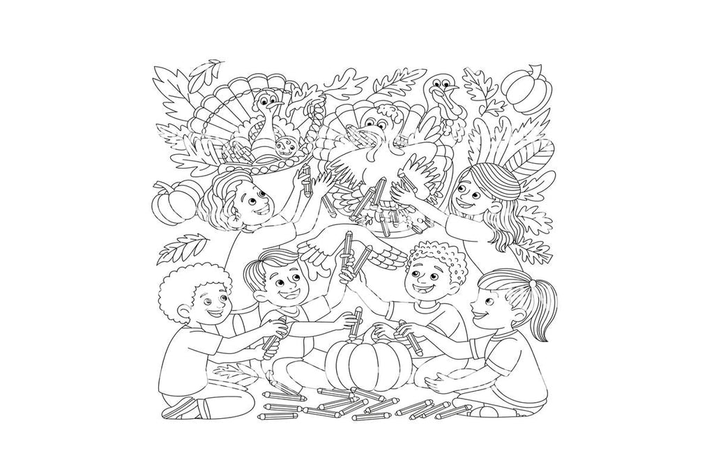 Autumn Pumpkins for Children Coloring Books