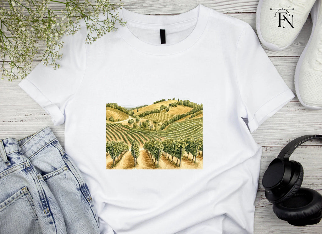 Vineyard Landscape Clipart Bundle