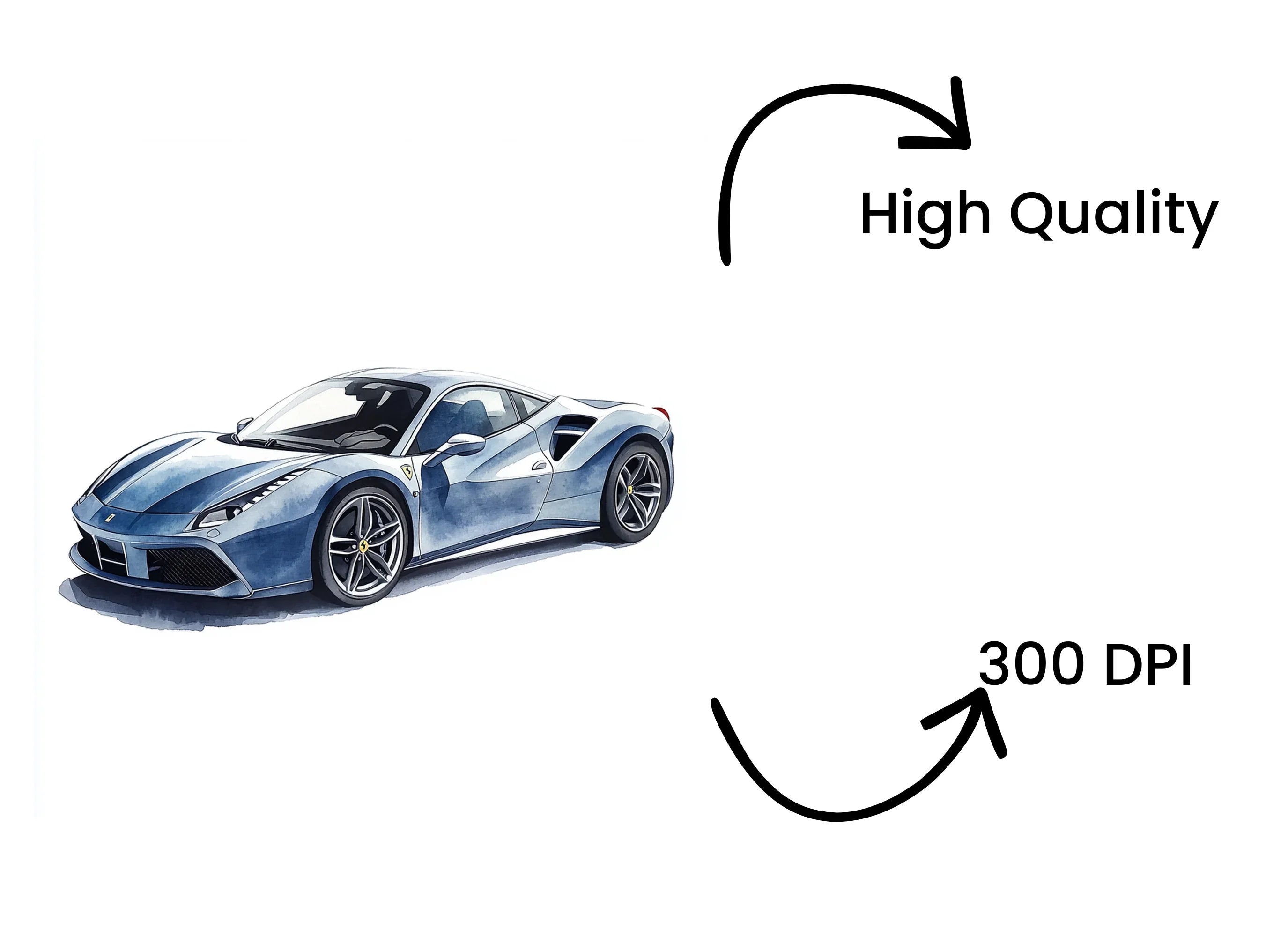 Dynamic Ferrari Car Clipart Bundle