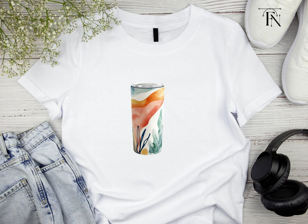 Abstract Floral Slim Tumbler Clipart Bundle
