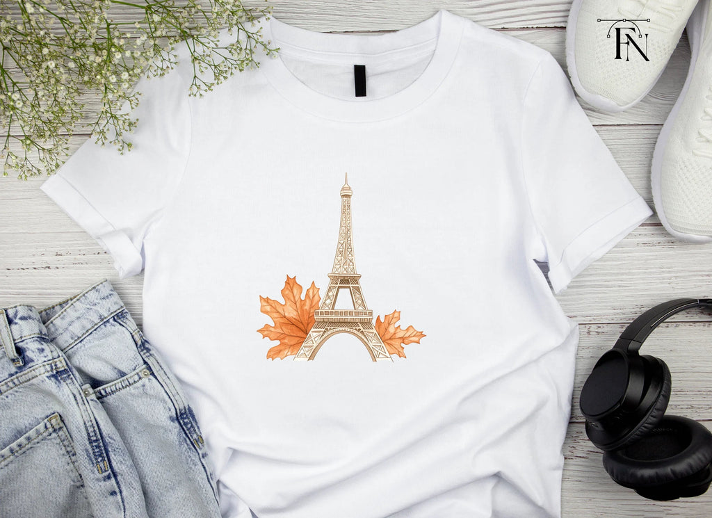 Parisian Fall Eiffel Tower Clipart Bundle