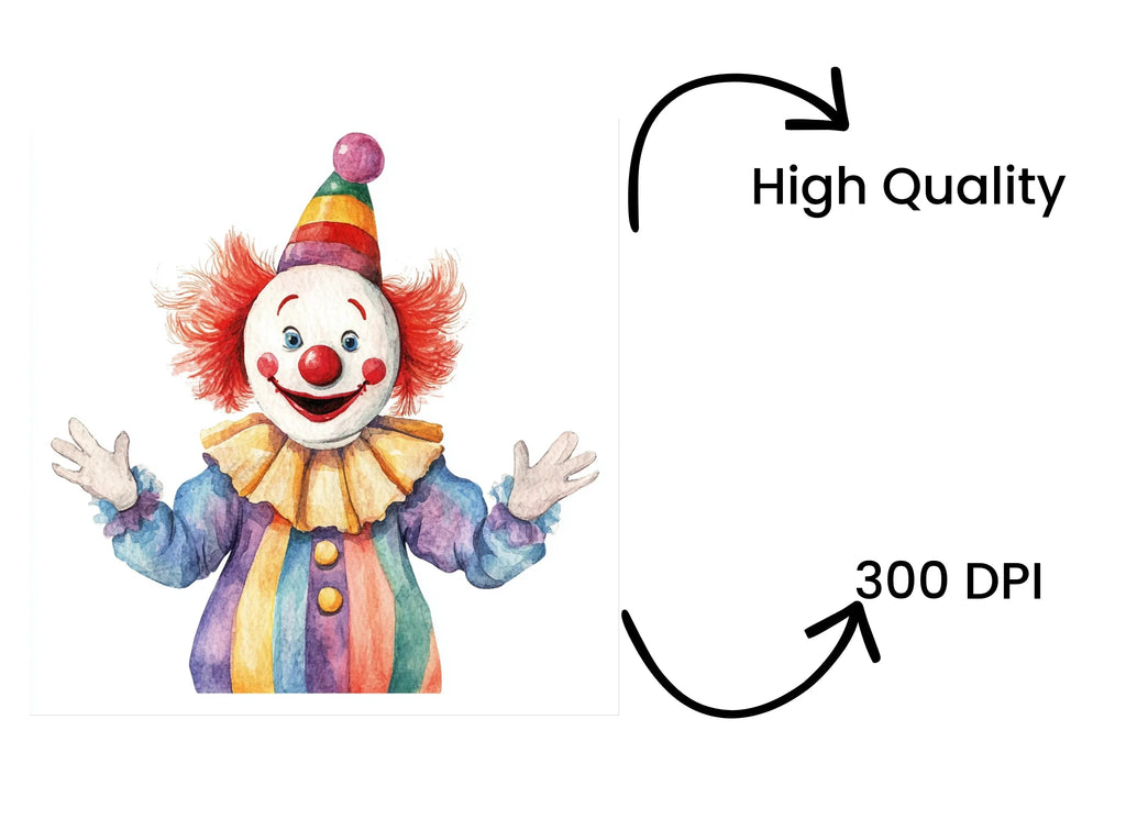 Circus Clowns Clipart Bundle
