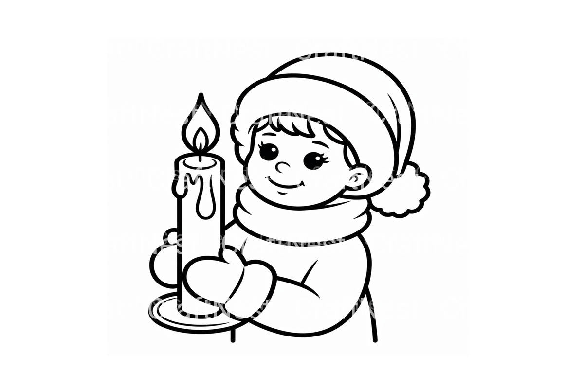 Cozy Winter Candles Coloring Books