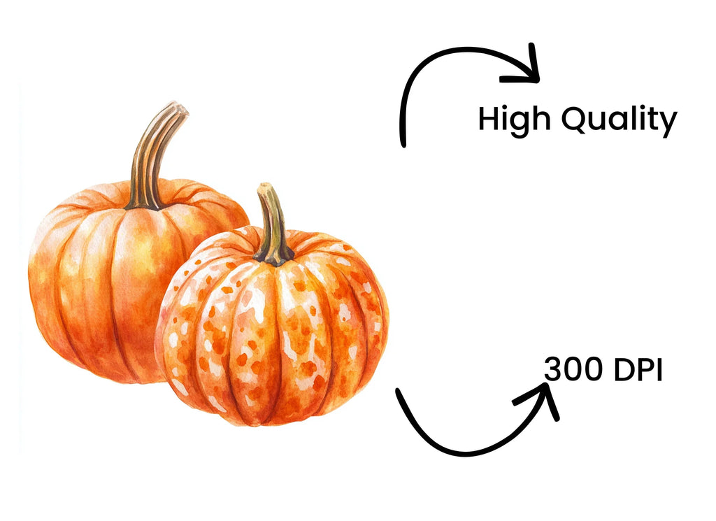 Rustic Pumpkin Clipart Bundle