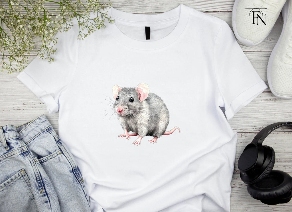 Cute Grey Mouse Clipart Bundle