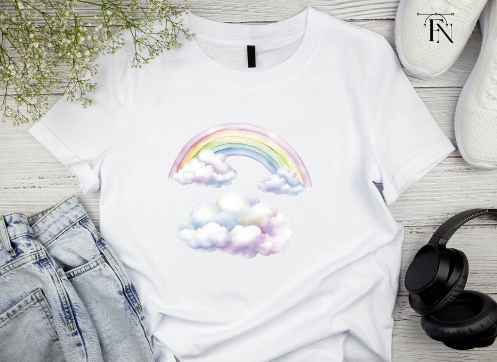 Rainbow and Clouds Clipart Bundle