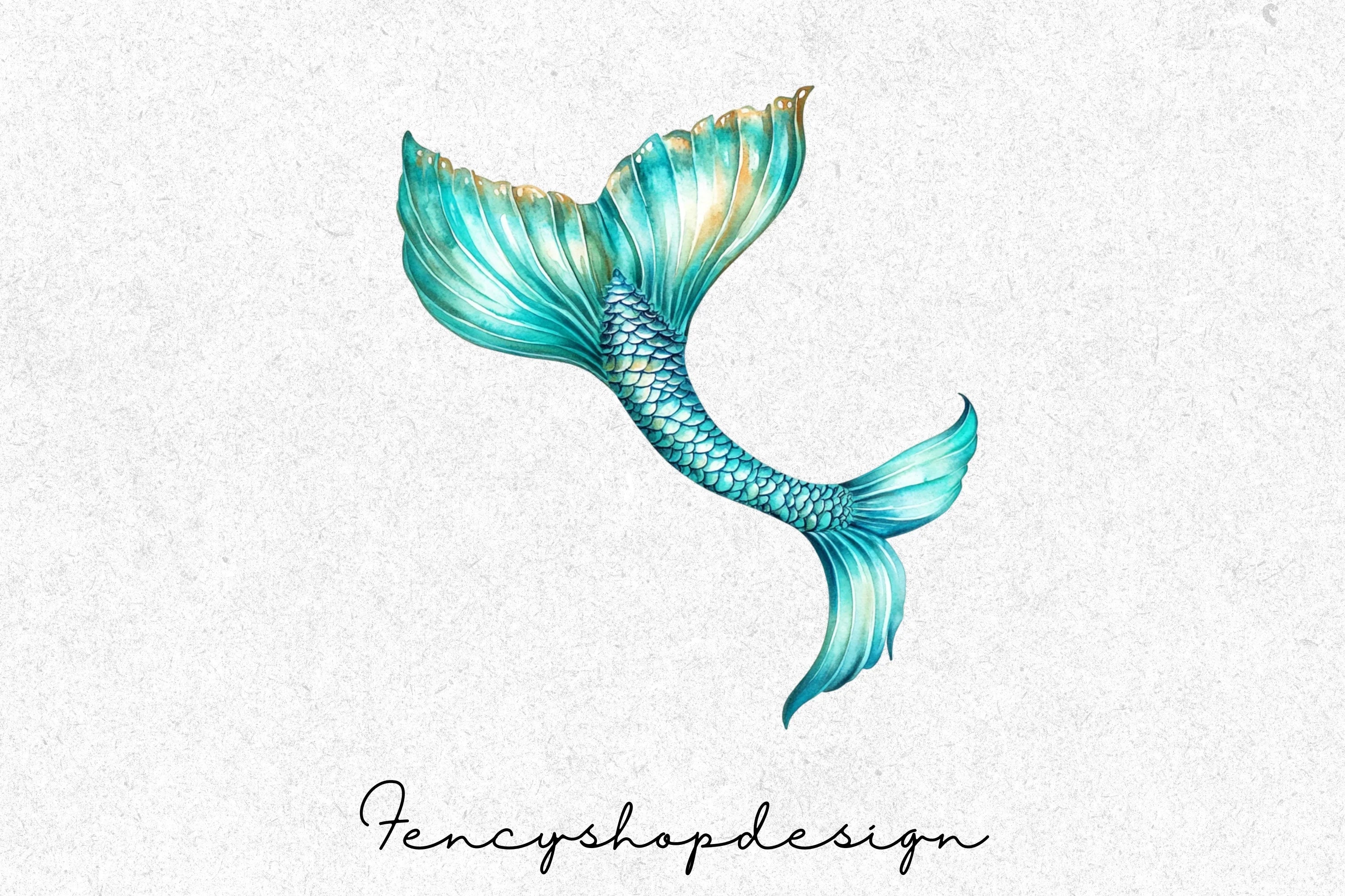 Enchanting Mermaid Tails Clipart Bundle