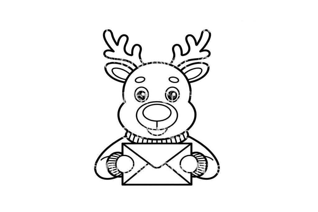 Reindeer Mail Carrier Coloring Books