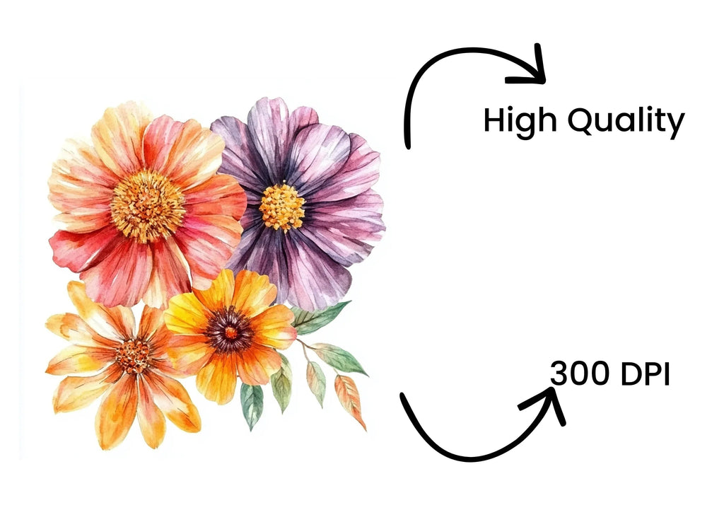 Floral Bouquet Clipart Bundle