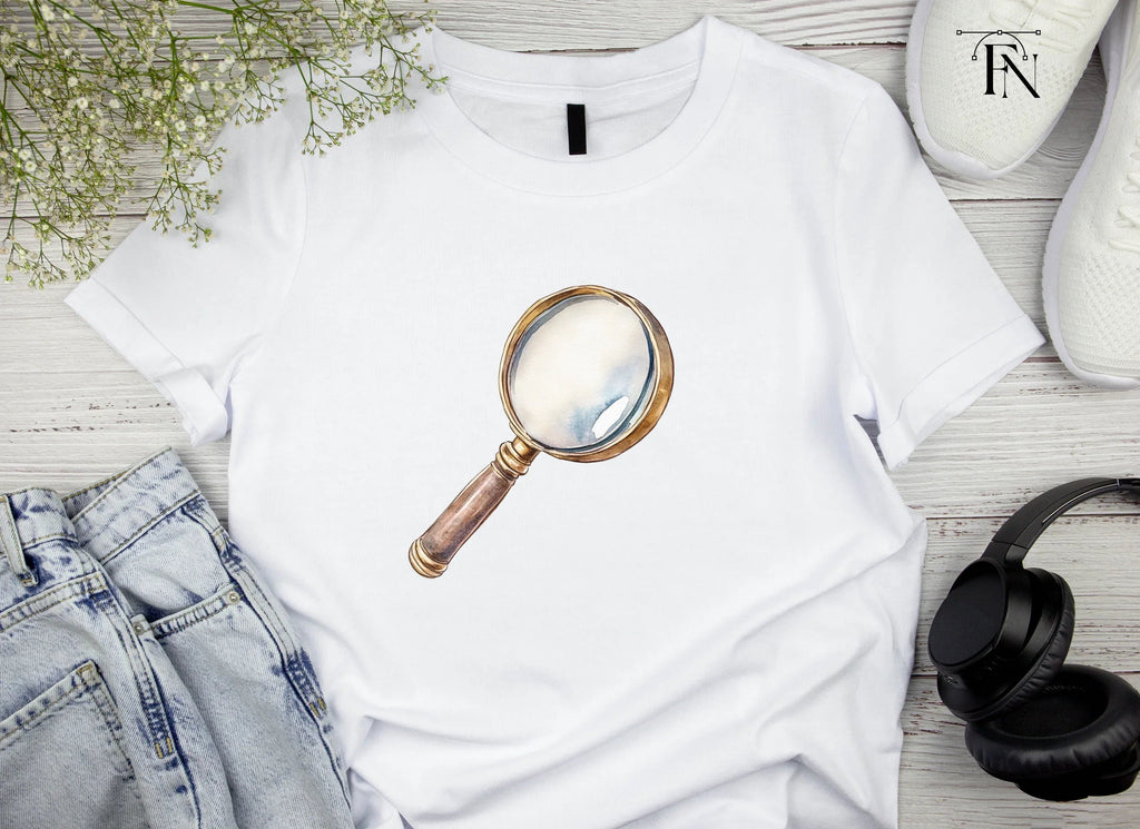Vintage Magnifying Glass Clipart Bundle