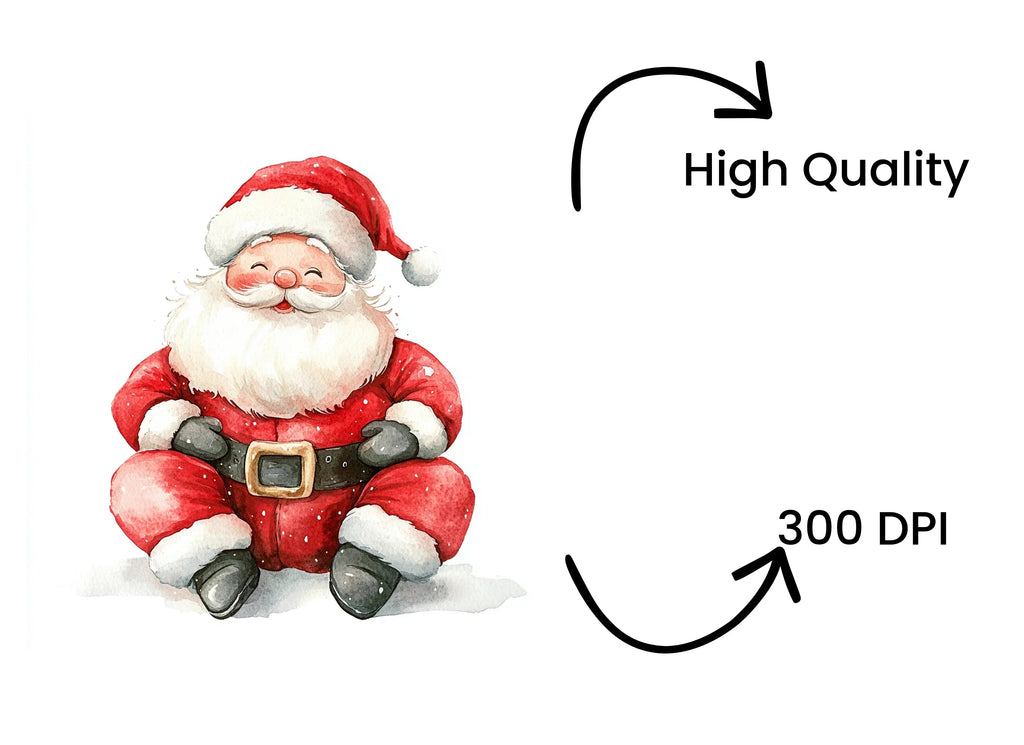 Cute Santa Claus Clipart Bundle