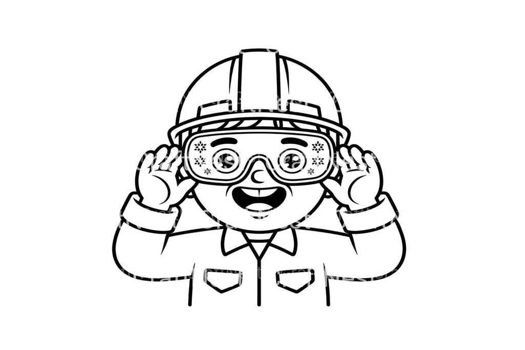 Safety Goggles Kids Coloring Books