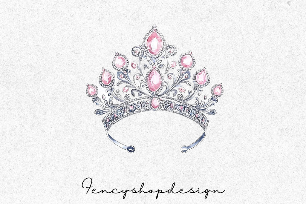 Elegant Tiara Clipart Bundle