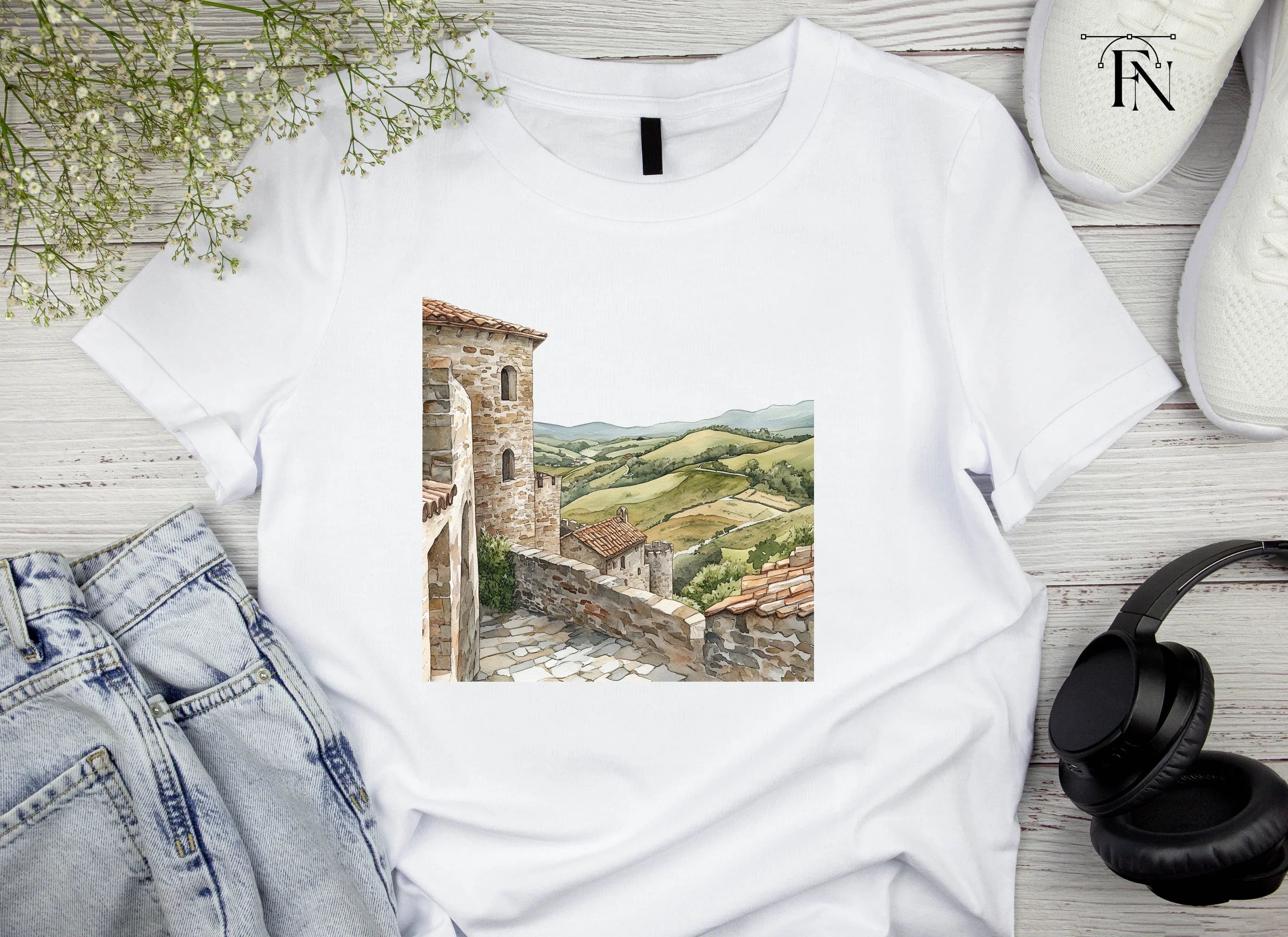 Tuscan Village Clipart Bundle