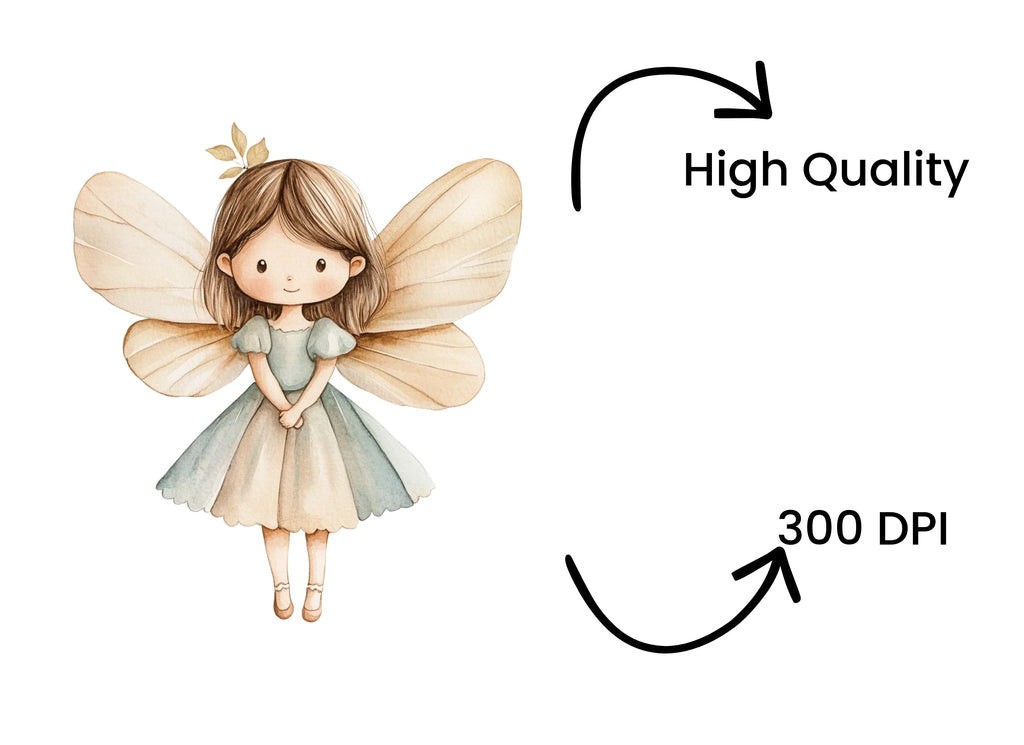 Cute Fairy Clipart Bundle