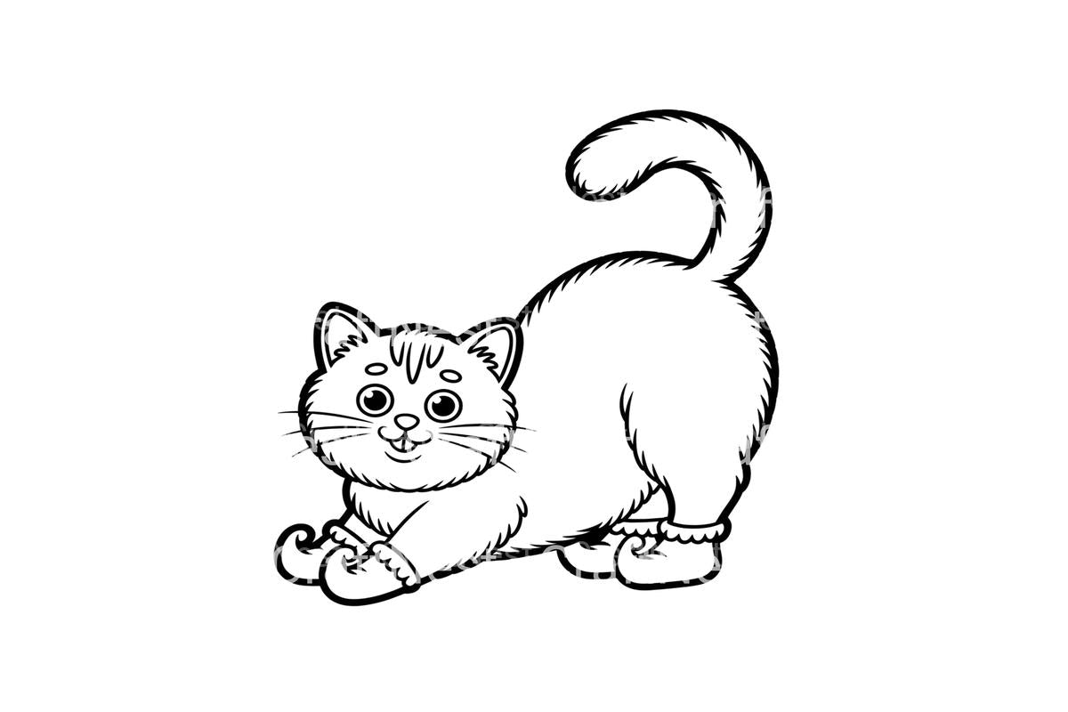 Christmas CatsFun Coloring Books