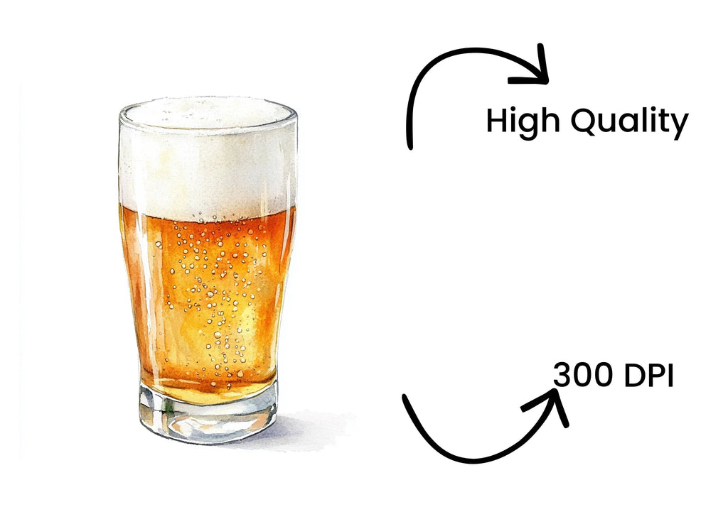 Refreshing Beer Pint Clipart Bundle