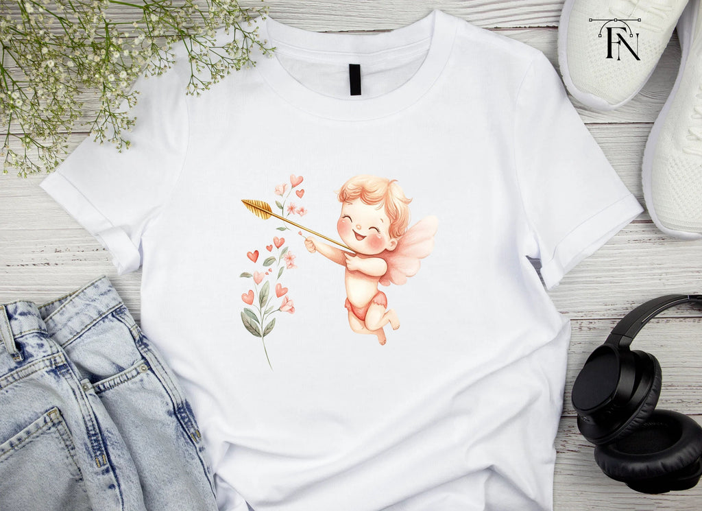 Happy Cupid Floral Elements Clipart Bundle