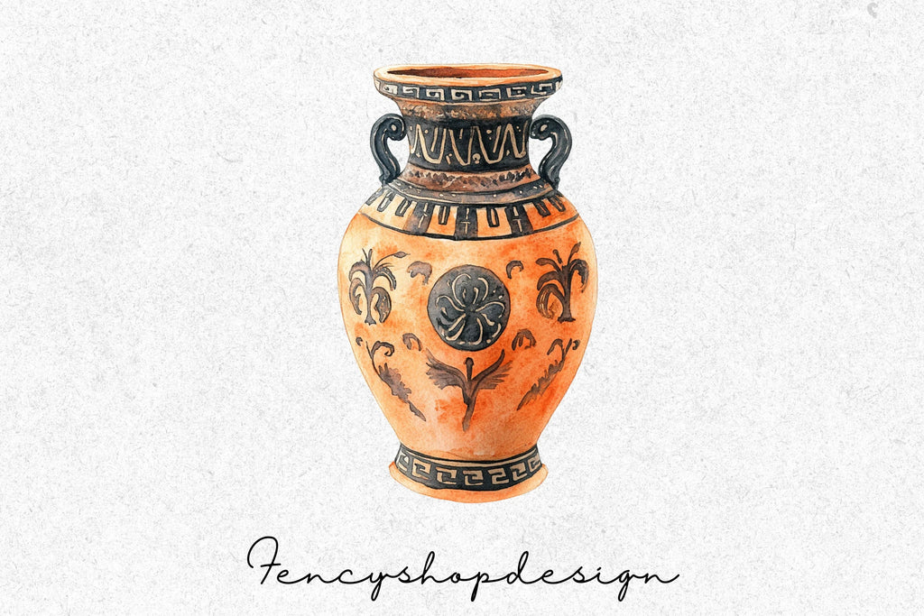 Ancient Greek Pottery Clipart Bundle