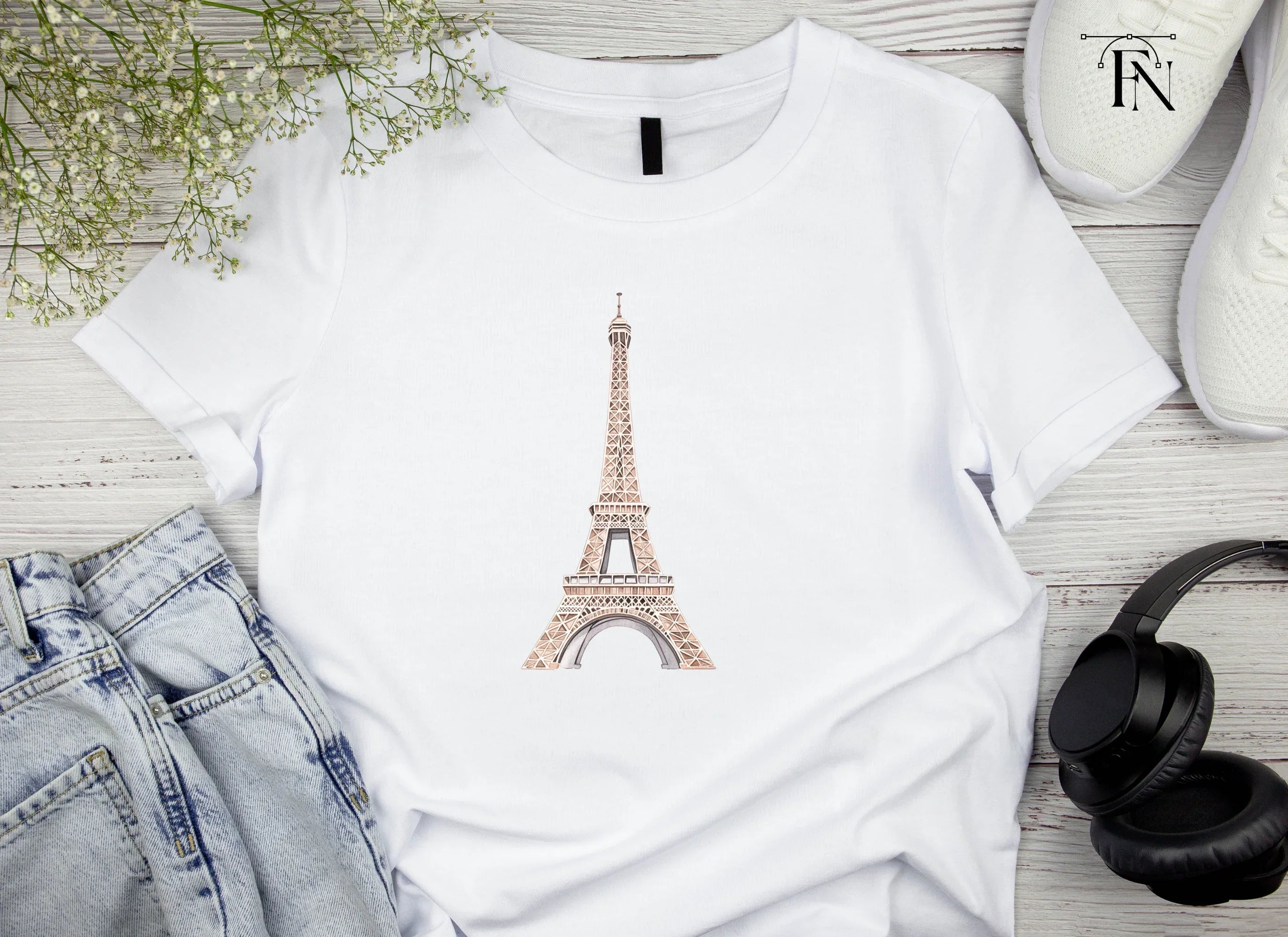 Eiffel Tower Clipart Bundle