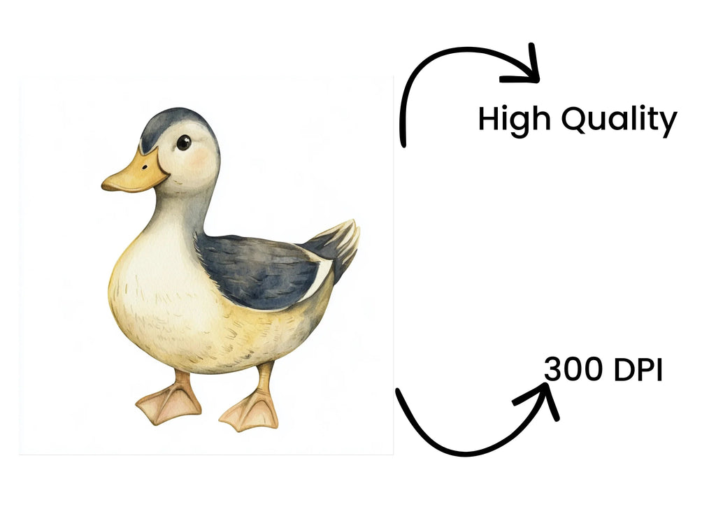 Cute Baby Ducklings Clipart Bundle