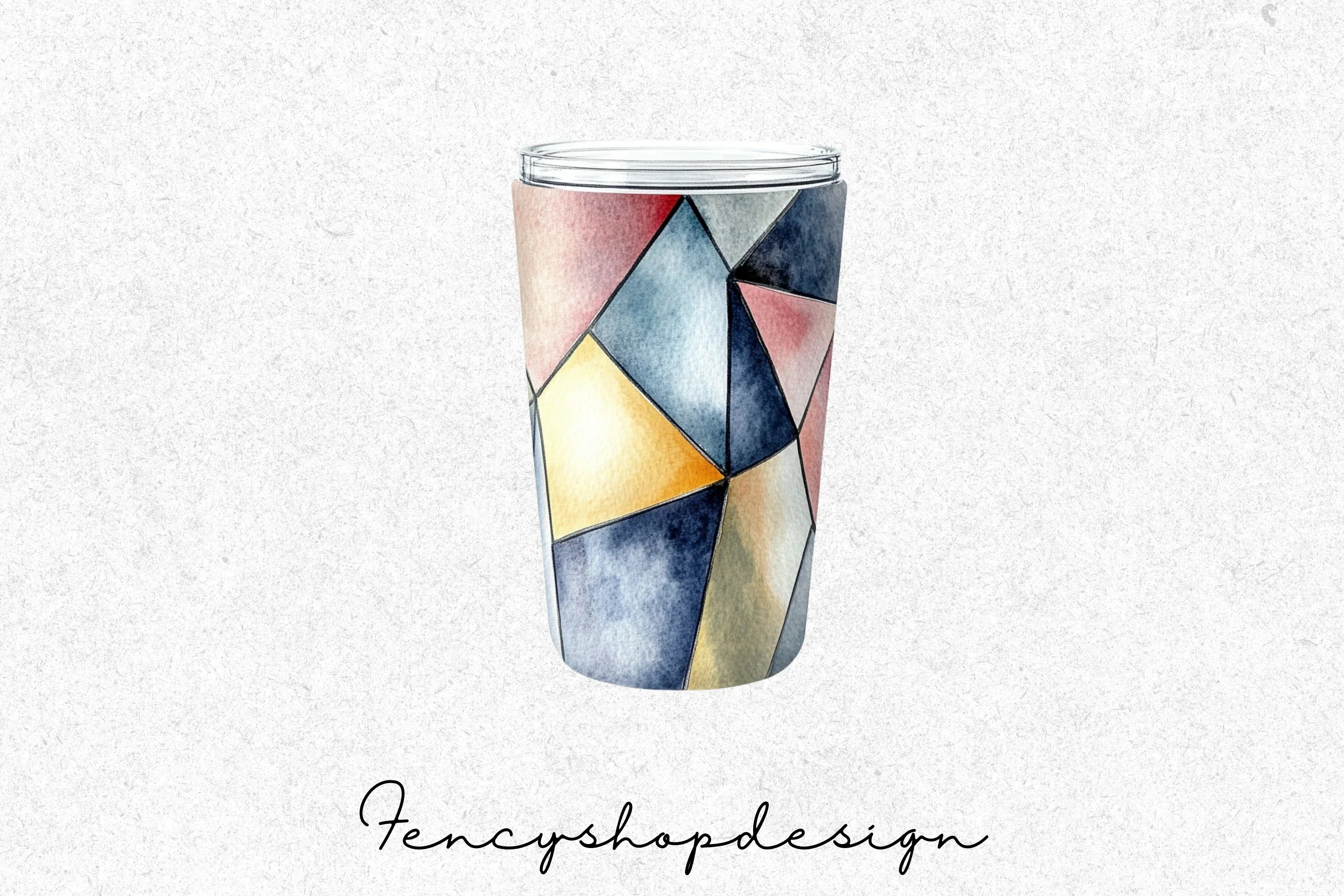 Geometric Tumbler Designs Clipart Bundle