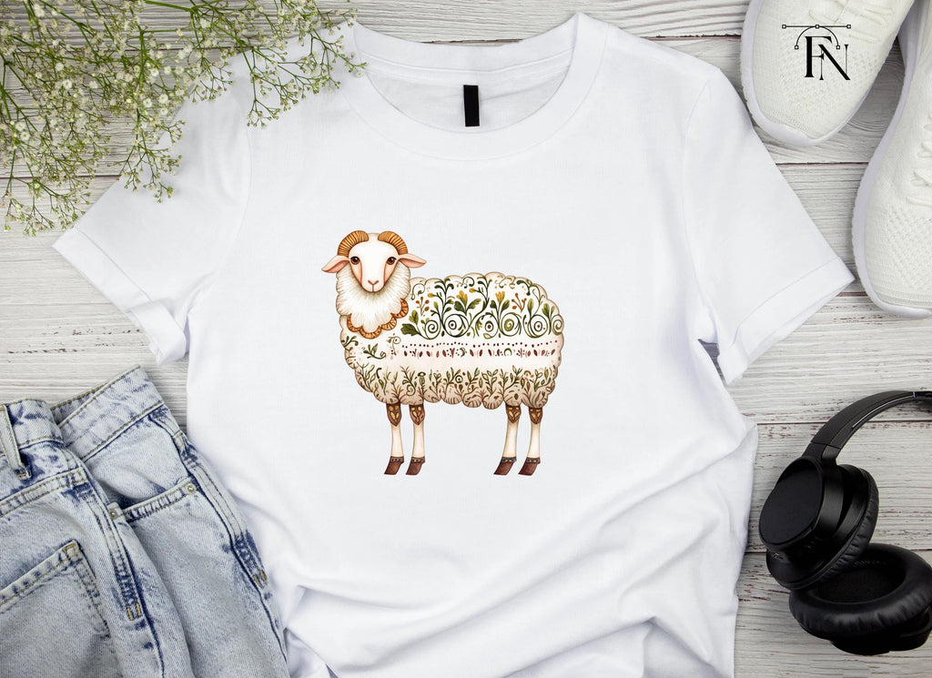 Intricate Patterned Sheep Clipart Bundle