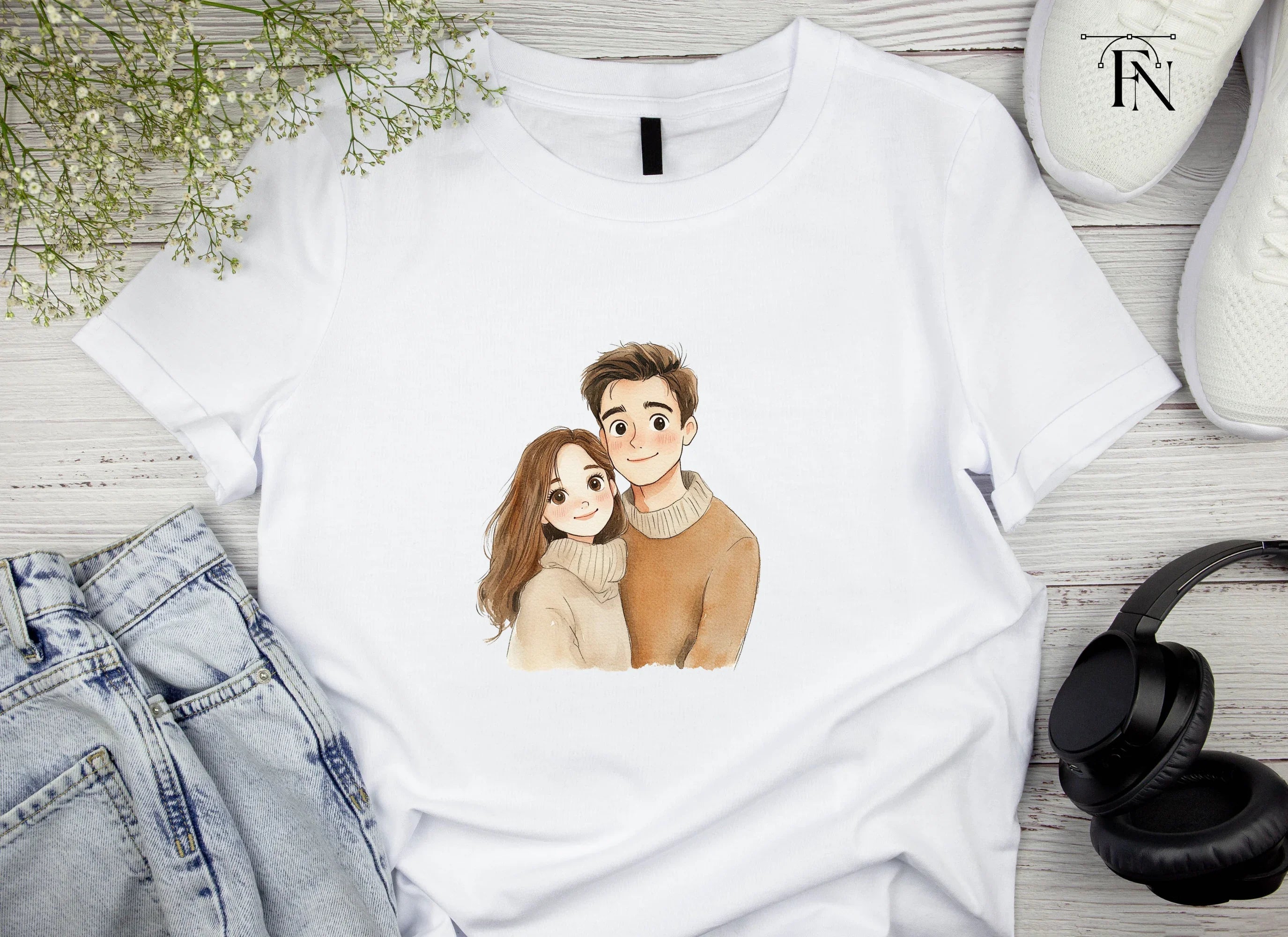 Cute Couple Romantic Clipart Bundle