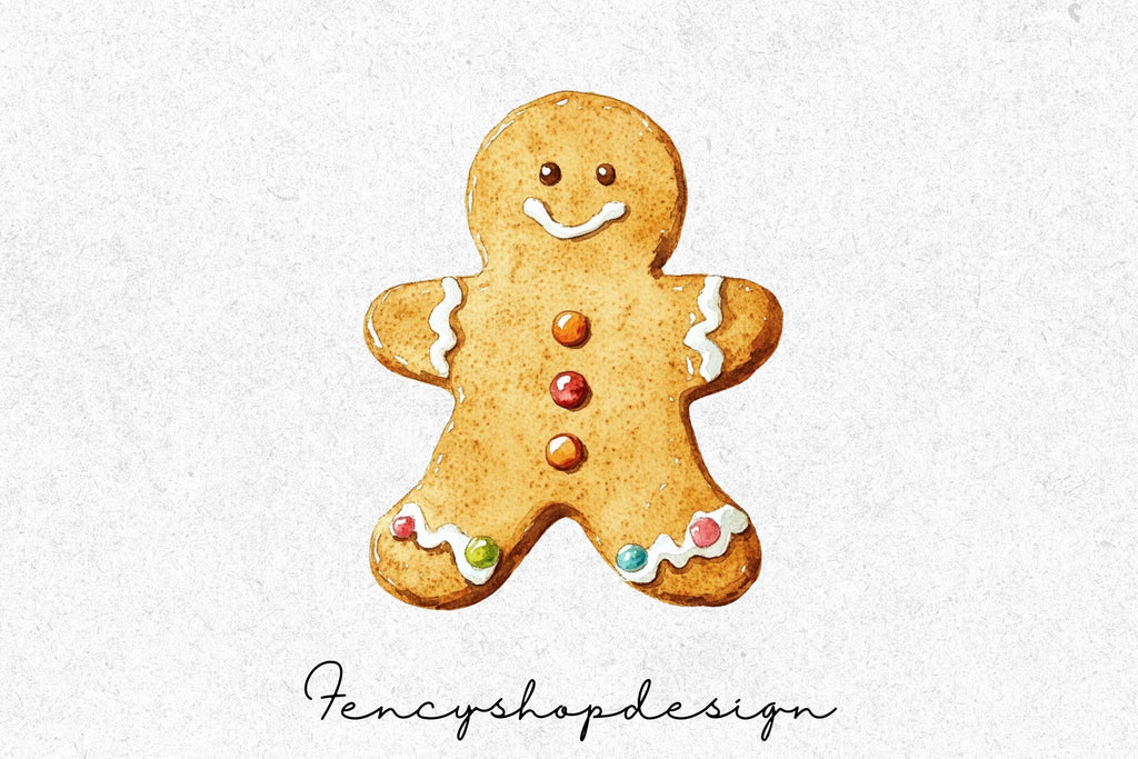 Gingerbread Man Clipart Bundle