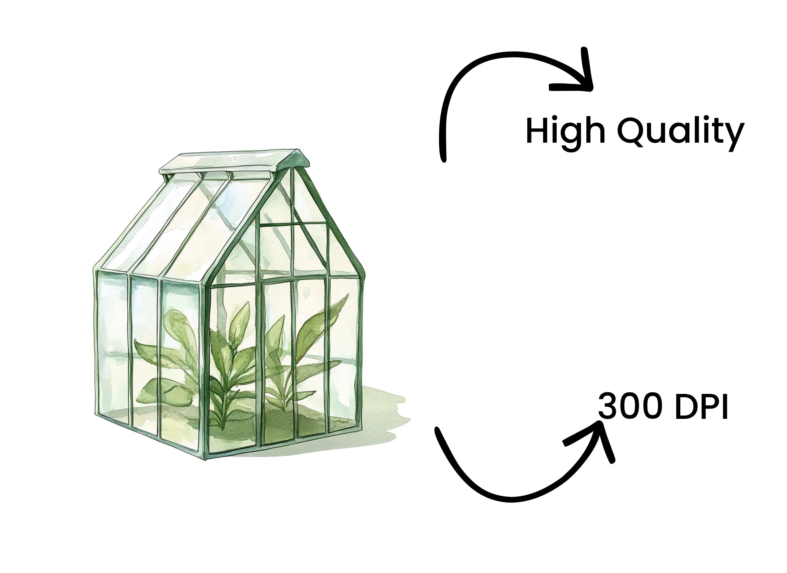 Greenhouses Clipart Bundle