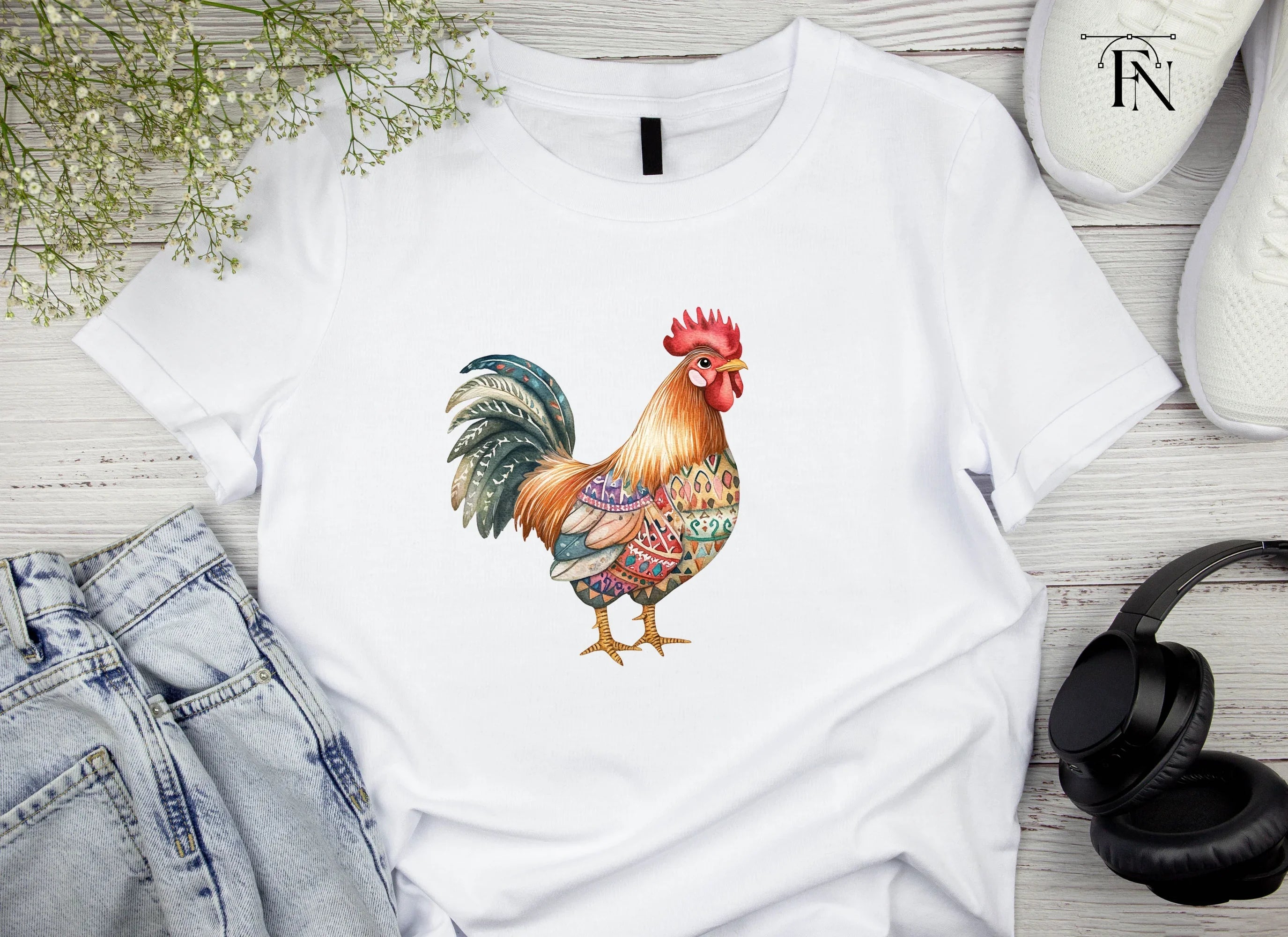 Rooster Clipart Bundle