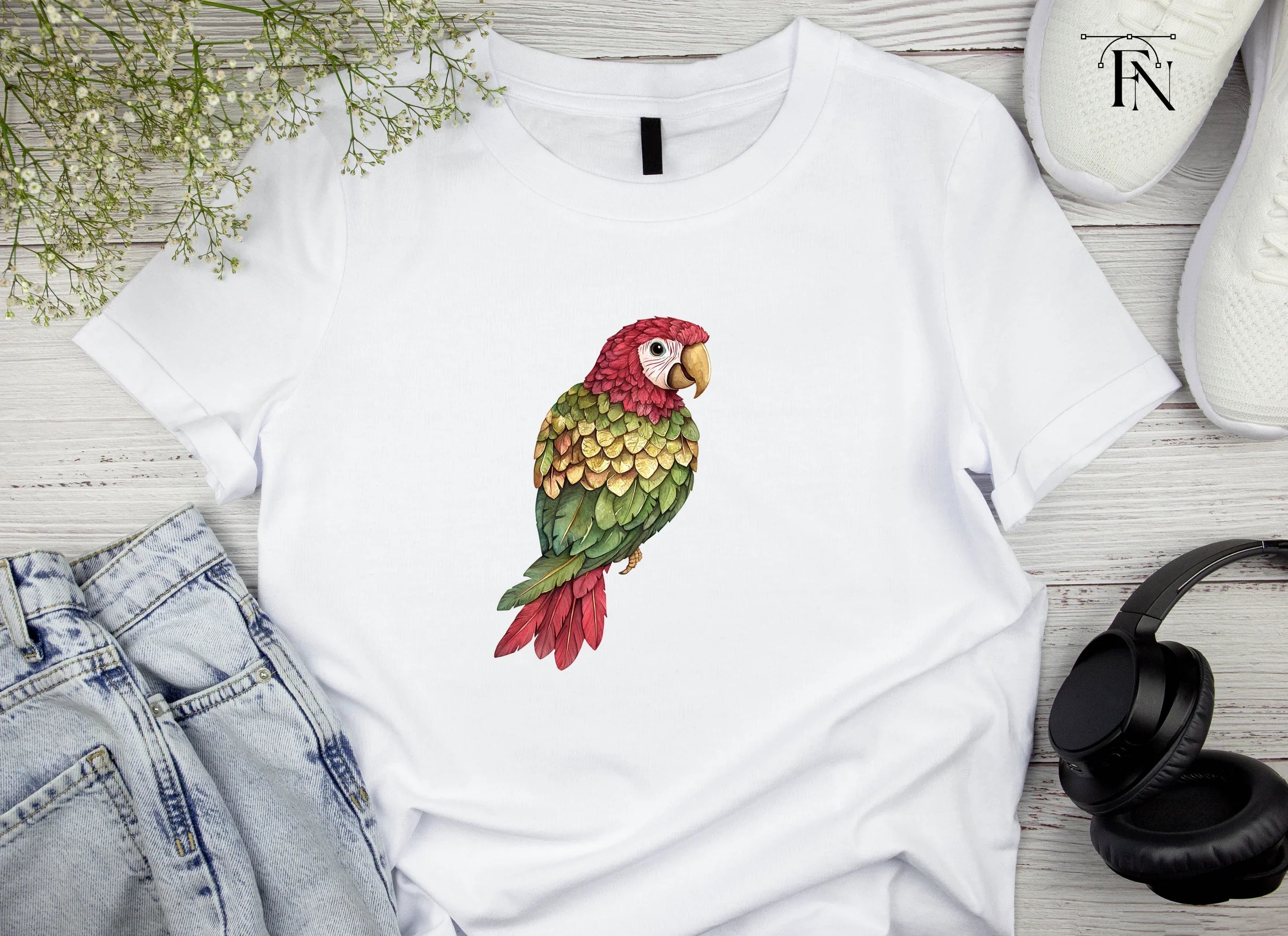 Exotic Parrot Clipart Bundle