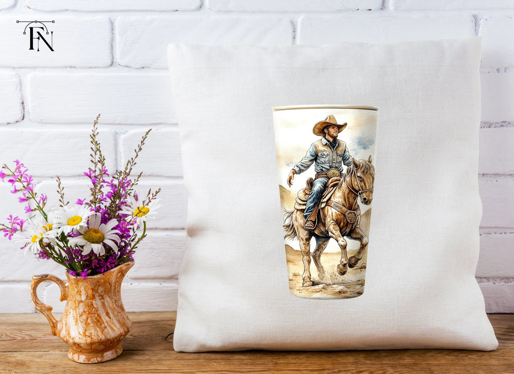 Cowboy Horse Tumbler Designs Clipart Bundle