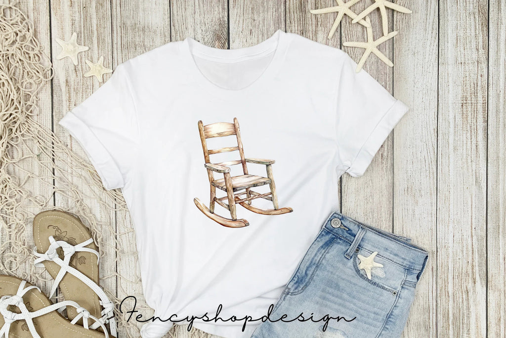 Rustic Rocking Chair Clipart Bundle