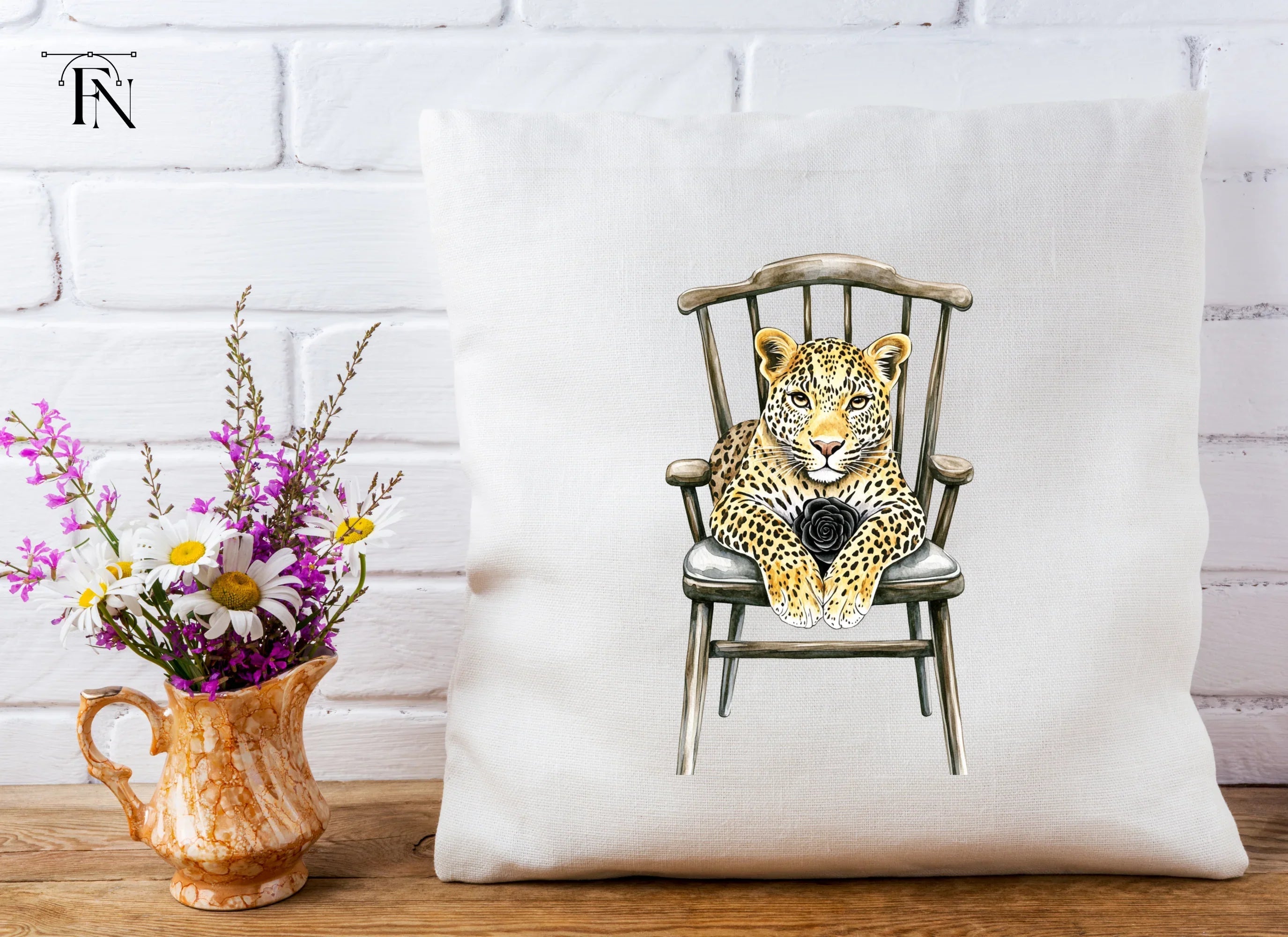 Leopard in Chair Clipart Bundle