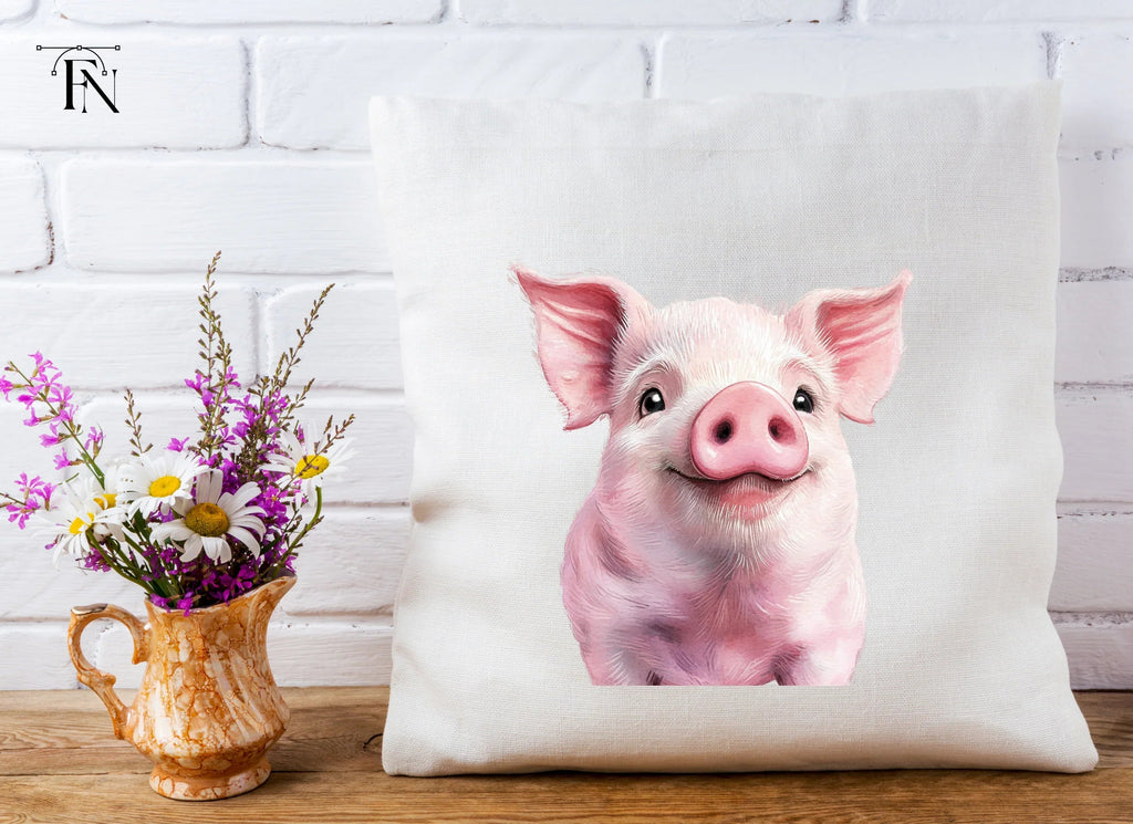 Cute Pig Faces Clipart Bundle