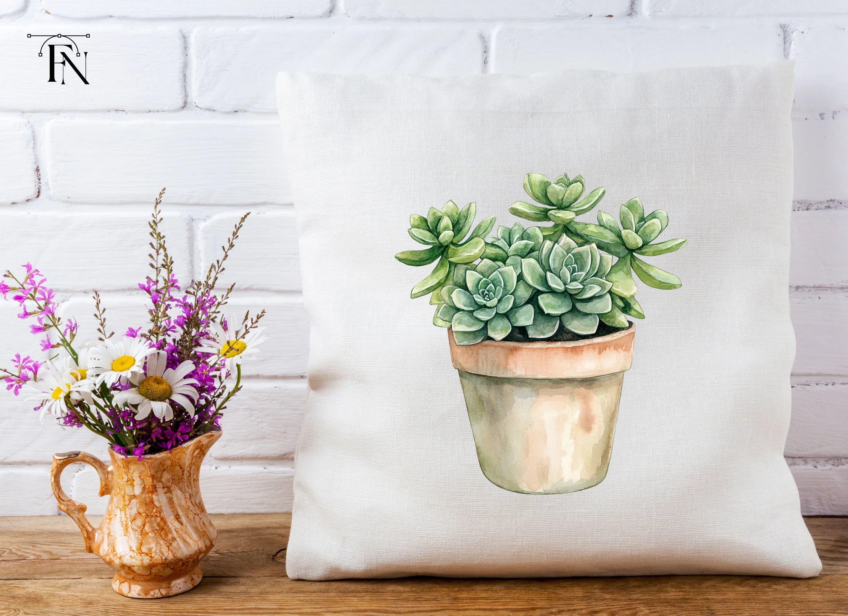 Succulent Plant Pot Clipart Bundle