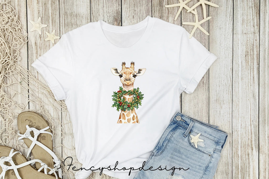Christmas Safari Animals Clipart Bundle
