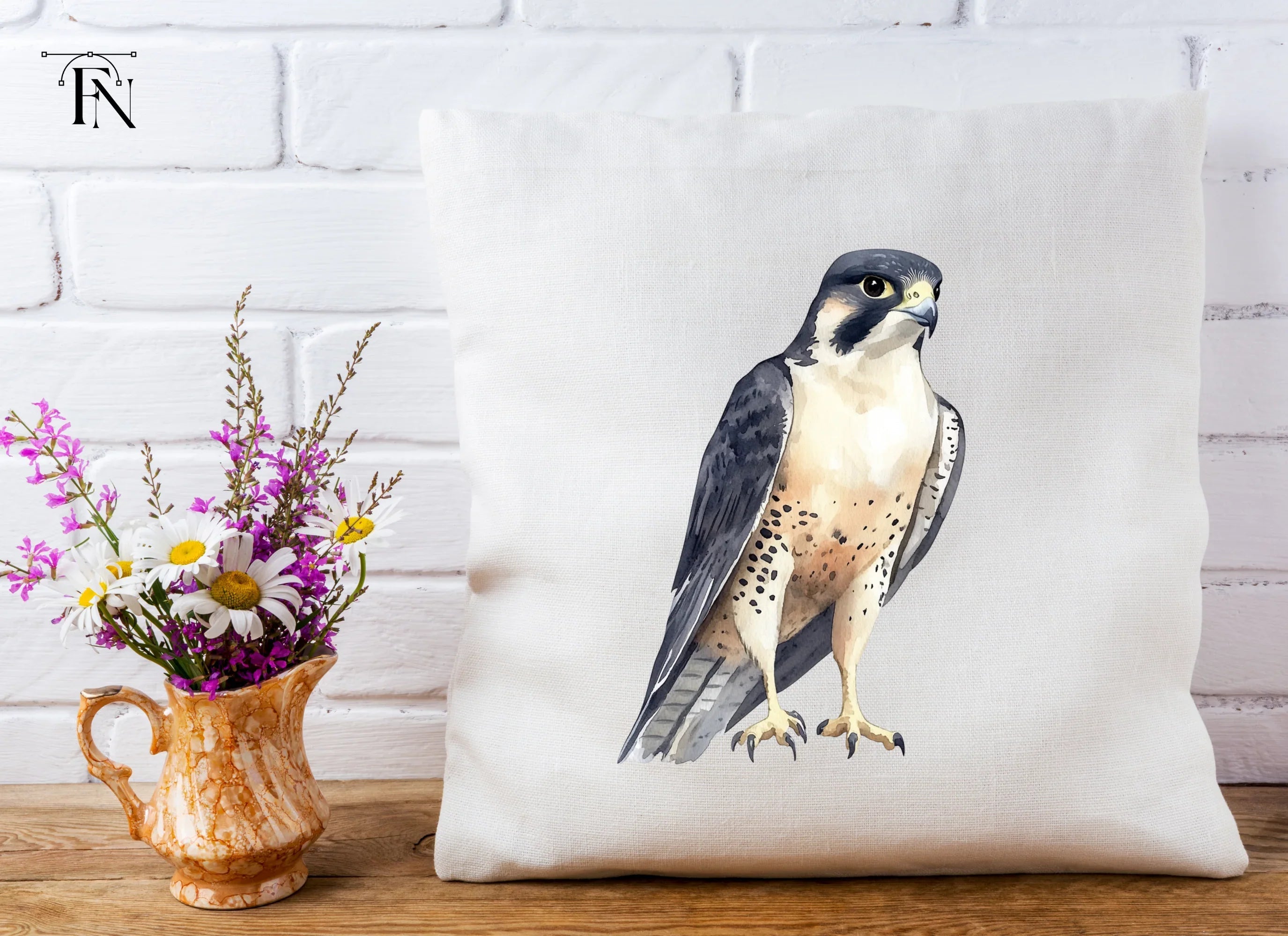 Majestic Peregrine Falcon Clipart Bundle
